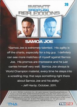 2012 TriStar Impact TNA Reflexxions #20 Samoa Joe  Back
