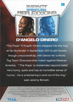 2012 TriStar Impact TNA Reflexxions #36 D'Angelo Dinero  Back