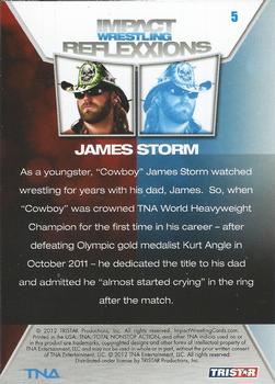 2012 TriStar Impact TNA Reflexxions #5 James Storm  Back