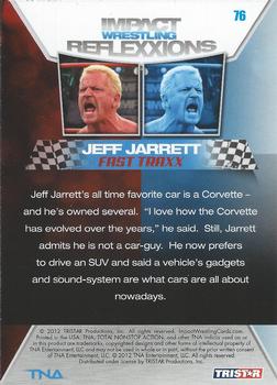 2012 TriStar Impact TNA Reflexxions #76 Jeff Jarrett Back