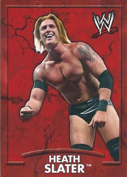 2011 Topps WWE Ringside Relic Dog Tags Inserts #12 Heath Slater  Front