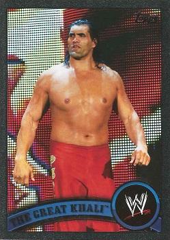 2011 Topps WWE - Black #30 The Great Khali Front