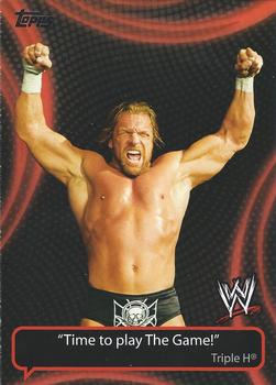 2011 Topps WWE - Catchy Phrases #CP-5 Triple H Front