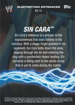 2011 Topps WWE - Electrifying Entrances #EE-15 Sin Cara Back