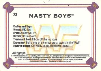 1991 Classic WWF Superstars #23 Nasty Boys Back