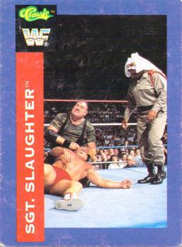 1991 Classic WWF Superstars #90 Sgt. Slaughter  Front