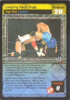 2004 Comic Images WWE Raw Deal: Vengeance #1 Leaping Neck Snap Front