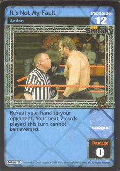 2005 Comic Images WWE Raw Deal: Unforgiven #145 It's Not My Fault Front
