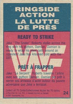 1987 O-Pee-Chee WWF #24 Ready to Strike Back
