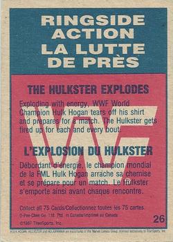 1987 O-Pee-Chee WWF #26 The Hulkster Explodes Back