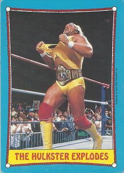 1987 O-Pee-Chee WWF #26 The Hulkster Explodes Front