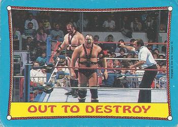 1987 O-Pee-Chee WWF #40 Out to Destroy Front