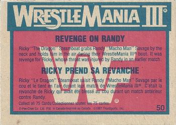 1987 O-Pee-Chee WWF #50 Revenge on Randy Back