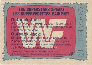 1987 O-Pee-Chee WWF #68 Outback Jack Back