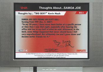 2008 TriStar TNA Impact - Thoughts By Big Sexy Kevin Nash #BS2 Thoughts About Samoa Joe  Back