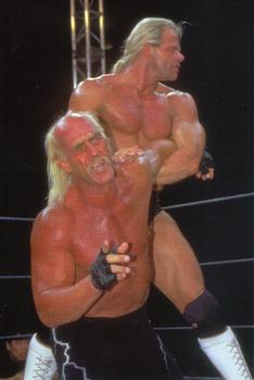 1998 Panini WCW/nWo Photocards #53 Lex Luger vs Hollywood Hogan Front