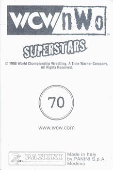 1998 Panini WCW/nWo Photocards #70 Roddy Piper vs Hollywood Hogan Back