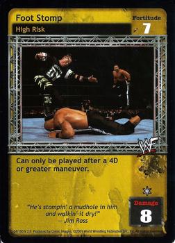 2001 Comic Images WWF Raw Deal: Fully Loaded #4 Foot Stomp Front