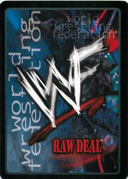 2001 Comic Images WWF Raw Deal: Fully Loaded #14 Turnbuckle Smash Back