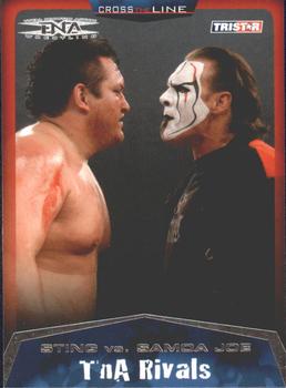 2008 TriStar TNA Cross the Line #95 Sting / Samoa Joe  Front