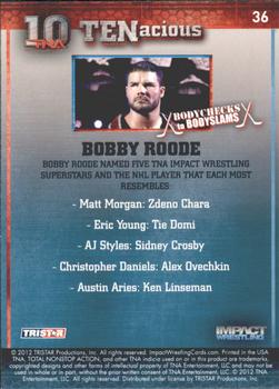2012 TriStar Impact TNA TENacious #36 Bobby Roode Back