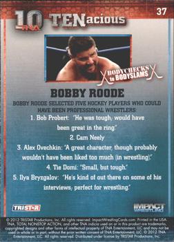 2012 TriStar Impact TNA TENacious #37 Bobby Roode Back