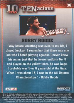 2012 TriStar Impact TNA TENacious #38 Bobby Roode Back