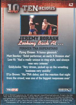 2012 TriStar Impact TNA TENacious #42 Jeremy Borash Back