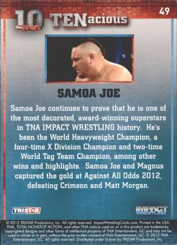 2012 TriStar Impact TNA TENacious #49 Samoa Joe Back
