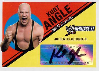 2006 Topps Heritage II WWE - Autographs #NNO Kurt Angle  Front
