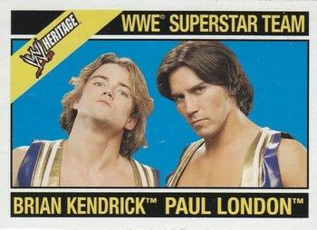 2006 Topps Heritage II WWE - Toppers #B12 Brian Kendrick & Paul London Front