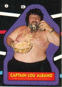 1985 O-Pee-Chee WWF Pro Wrestling Stars - Stickers #2 Captain Lou Albano Front