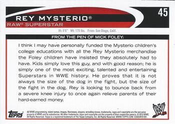 2012 Topps WWE #45 Rey Mysterio  Back