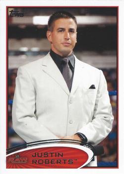 2012 Topps WWE #77 Justin Roberts  Front