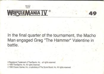 1990 Classic WWF The History of Wrestlemania #49 Greg Valentine / 