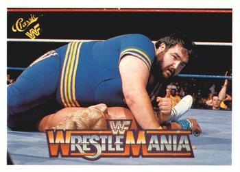 1990 Classic WWF The History of Wrestlemania #97 Akeem / Shawn Michaels Front
