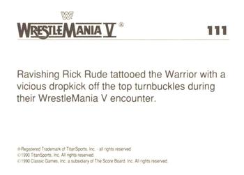 1990 Classic WWF The History of Wrestlemania #111 