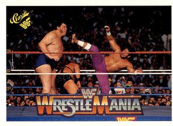 1990 Classic WWF The History of Wrestlemania #113 Haku / Andre the Giant Front