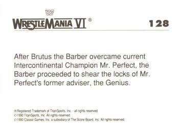 1990 Classic WWF The History of Wrestlemania #128 Brutus 