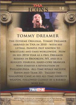 2010 TriStar TNA Icons #16 Tommy Dreamer Back