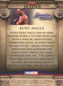 2010 TriStar TNA Icons #22 Kurt Angle Back