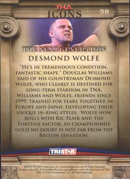 2010 TriStar TNA Icons #58 Desmond Wolfe Back