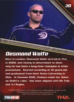 2010 TriStar TNA New Era #20 Desmond Wolfe Back