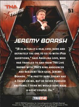 2010 TriStar TNA Xtreme #51 Jeremy Borash Back