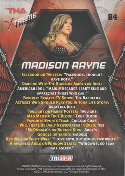 2010 TriStar TNA Xtreme #84 Madison Rayne Back