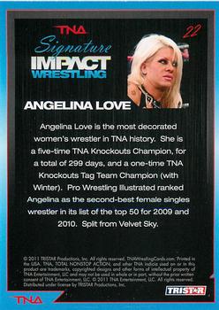 2011 TriStar Signature Impact #22 Angelina Love Back