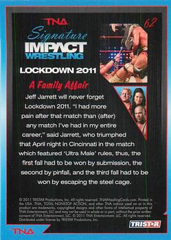 2011 TriStar Signature Impact #62 A Family Affair: Lockdown 2011 Back