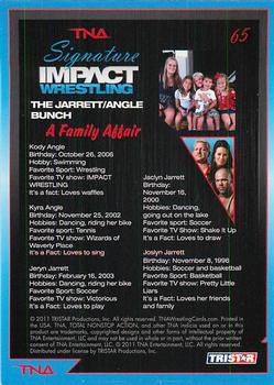 2011 TriStar Signature Impact #65 A Family Affair: The Jarrett/Angle Bunch Back
