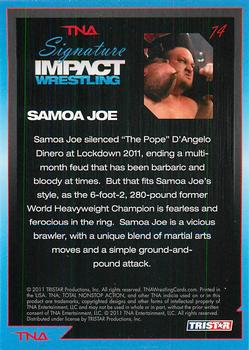 2011 TriStar Signature Impact #74 Samoa Joe Back