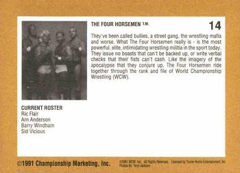 1991 Championship Marketing WCW #14 The Four Horsemen Back